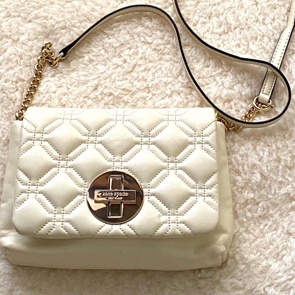 kate spade Bags Kate Spade Offwhite Quilted Crossbody Poshmark